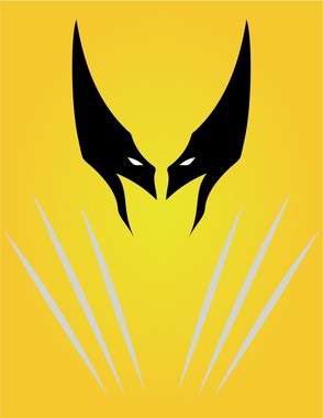 Placa Decorativa - Coleção Heróis "Wolverine"